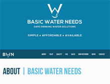 Tablet Screenshot of basicwaterneeds.com